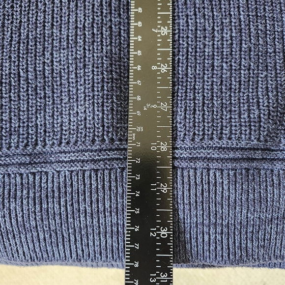 GAP Navy Blue Shawl Collar Sweater Mens Large - Picture 9 of 10